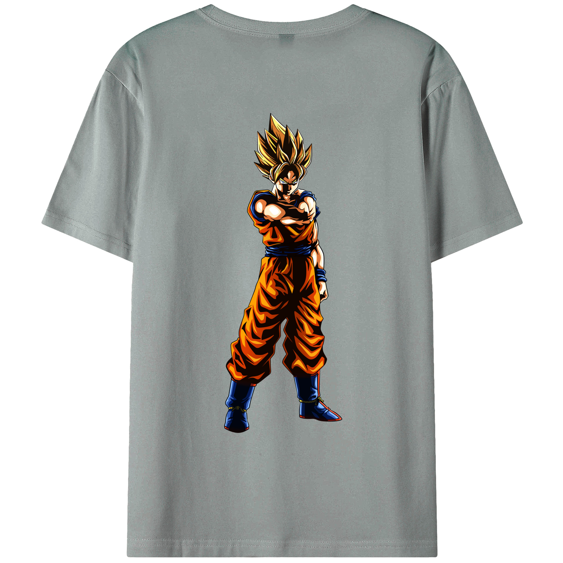 （画像用） ドラゴンボール 孫 悟飯（そんごはん）DRAGON BALL Son Gohan 綿100％ メンズ半袖Tシャツ（バックプリント） 通気性